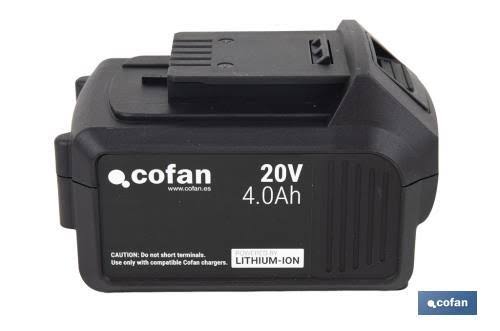 Batería Litio 4,0 AH 20V COFAN 3243